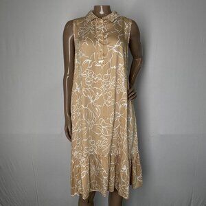 Pietro Brunelli Women’s Vittoria Floral Mini Dress Size S Beige Maternity A-Line